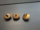 3 Petits Boutons - Variantes - Chasseurs-forestier 2 X 15 Mm & 17 Mm - Buttons