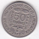 États De L'Afrique De L'Ouest 50 Francs 1972, En Cupronickel , KM# 6 - Altri – Africa