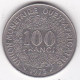 États De L'Afrique De L'Ouest 100 Francs 1975 , En Nickel, KM# 4 - Sonstige – Afrika