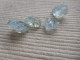 LOT 4 CRISTAUX NATUREL AIGUE MARINE BLEU MADAGASCAR PIERRE FINE 18 CARATS C6 - Non Classificati