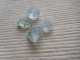 LOT 4 CRISTAUX NATUREL AIGUE MARINE BLEU MADAGASCAR PIERRE FINE 18 CARATS C6 - Non Classificati