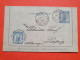 Tunisie - Entier Postal + Complément De Tunis Pour L'Allemagne En 1895 - JJ 67 - Lettres & Documents