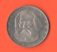 Germany 5 Mark 1983 D Marchi Germania Karl Marx Nickel Coin - 5 Marcos