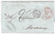 1855 - Lettre De La Havane  Entrée "ETATS-UNIS PAQ.BRIT. / A.CALAIS.D " Taxe 26 Tampon -au Dos Forwarded By Rossire & C° - Prefilatelia