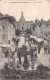 SAINT-JEAN-de-BOURNAY (Isère) - Place Du Marché - Fontaine - Voyagé 1916 (2 Scans) - Saint-Jean-de-Bournay