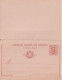 ITALIE - 1895 - RARE CARTE AVEC REPONSE PAYEE MiP26 NEUVE - Stamped Stationery