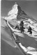 Zermatt Gornergratbahn Mit Matterhorn Cervin Im Winter Bahn - Zermatt