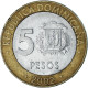 Monnaie, République Dominicaine, 5 Pesos, 2002 - Dominicana