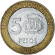 Monnaie, République Dominicaine, 5 Pesos, 2002 - Dominicaine