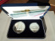 KOREA SOUTH 5000 + 10000 WON 1987 XXIV OLYMPIAD SEOUL 1988 Argent 925‰ Silver EN COFFRET BE PROOF Volleyball Stade Olymp - Korea (Süd-)