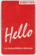 SENEGAL - Sentel Mobile Refill , Hello Red Card, 5,000 CFA, Used - Sénégal