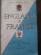 Programme  Rugby 1957 Angleterre France 5 Nations - Rugby