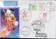 JAPON.Lettre Disney Tokyo 2023, Adressée Andorra (Principat) Avec Timbres à Date Illustré Arrivée Oficina Postal Andorra - Lettres & Documents