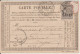 1877 - CP PRECURSEUR ENTIER SAGE Avec REPIQUAGE PRIVE ! (E.PERSIN) De PARIS - Tarjetas Precursoras