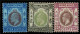 Hong Kong, 1903, # 67, 70, 107, MH - Nuevos