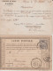 1874/1877 - 2 CP PRECURSEURS ENTIER CERES+SAGE Avec REPIQUAGE PRIVE ! (MINES D'ANZIN) - Precursor Cards