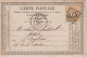 1875 - CP PRECURSEUR ENTIER CERES Avec REPIQUAGE PRIVE ! (IMPRIMERIE LITHOGRAPHIE MAISONVILLE & FILS) à GRENOBLE (ISERE) - Voorloper Kaarten