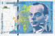 BILLETE DE FRANCIA DE 50 FRANCS DEL AÑO 1993  (BANKNOTE) EXUPERY - 50 F 1992-1999 ''St Exupéry''