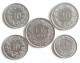 5 X ZWITSERLAND /Suisse :10 Rappen 1960&61 / 20 Rappen& 1 Franc 1991 / 1/2 Franc 1968 - Autres & Non Classés