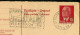 "DDR" 1956, Postkarte (Antwortteil) Mi. P 65a A Stempel "DIJON" (18288) - Cartes Postales - Oblitérées