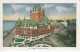 Carte Postal (123224) Québec Château Frontenac Jul 23 1954timbre 4c CDN Avec écriture - Québec - Château Frontenac