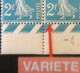 R1118(2)/393 - 1930 - TYPE SEMEUSE - N°239 + 239a (1t) BLOC NEUF** - VARIETE >>> Sans Signature ROTY (timbre Inf. Droit) - Neufs