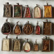 SET OF 15 THAI BUDDHIST BLESSED MEDALLION CLAY AMULETS - Países