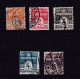 DANEMARK 1905 TIMBRE N°48/52 OBLITERE - Used Stamps