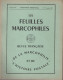 Les Feuilles Marcophiles - N°184 - Voir Sommaire - Francés (desde 1941)