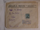 BW9 TURQUIE  BELLE LETTRE RR  RECO 1921 CONSTANTINOPLE A SOFIA  BULGARIE  +SURCHARGE+CACHET CIRE INITIALES ++ + - Covers & Documents