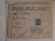 BW9 TURQUIE  BELLE LETTRE RR  RECO 1921 CONSTANTINOPLE A SOFIA  BULGARIE  +SURCHARGE+CACHET CIRE INITIALES ++ + - Briefe U. Dokumente