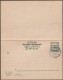Togo 1915. 2 Entiers Postaux D'occupation Allemande. Réponse Neuve De La Carte Avec Réponse Payée - Lettres & Documents