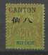 CANTON N° 23 NEUF* TRACE DE CHARNIERE   / Hinge  / MH - Unused Stamps