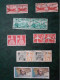 Lot  42 Paires  Timbres USA (poste Et Poste Aérienne) - Multiples & Strips