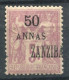 !!! ZANZIBAR, N°31 VARIETE SURCHARGE DECALEE NEUF ** - Unused Stamps