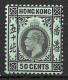 HONG KONG..KING GEORGE..V..(1910-36..)......" 1921..".....50c........SG128..........MH.. - Ongebruikt