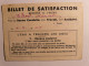 BILLET DE SATISFACTION - 1944 - MEDROIT MARCEL - BON POINT - L' EAU A TRAVERS LES AGES - EAU SOUS PRESSION AU JARDIN - Other & Unclassified