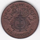 Cambodge, 10 Centimes 1860 Frappe Locale . Norodom Ier, En Bronze, Lec# 22 - Cambodge