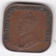 STRAITS SETTLEMENTS . 1 CENT 1920 .GEORGE V , En Bronze - Malaysia