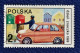 Delcampe - 10 Timbres De Pologne "automobiles" De 1973 à 1980 - Collections