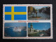 SUEDE SWEDEN SVERIGE AVEC YT 1307 NENUPHAR NYMPHEA FLORE LEUR FLOWER BLUME - GÖTEBORG MULTIVUES - Storia Postale