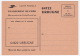 CODE POSTAL - Carte Postale De Service - 64122 URRUGNE -Changement De Code Postal - Pseudo-interi Di Produzione Ufficiale