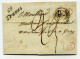 Cursive 69 Traves + T15 Vesoul + Boite Rurale J (rouge) De NOIDANS LE FERROUX / Dept 69 Haute Saône / 1844 - 1801-1848: Précurseurs XIX