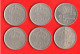 ESPAGNE . ESPAÑA . 25 PESETAS JUAN CARLOS I . 2 X 1975, 1980, 2 X 1982, 1983 . LOT DE 6 PIÈCES - Réf. N°280B - - 25 Pesetas