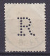 Belgium Perfin Perforé Lochung Big 'R' 1893 Mi. 53, 10c. Leopold II. CELLE 1896 Cancel (2 Scans) - 1909-34