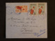 BW11 MADAGASCAR  BELLE LETTRE  1949 PAR AVION TANANARIVE  A PARIS FRANCE+LE  9F ??+ TP VERSO + +CACHETS BLEUS +++++    + - Luchtpost