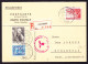 1940 Eingeschriebene Antwortkarte Aus ROERMOND, Niederlande Nach MULEHOLZ, Liechtenstein. 2 Länderfrankatur - Postwaardestukken