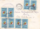 POPULATION CENSUS STAMPS ON COVER, 1993, ROMANIA - Cartas & Documentos