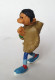 Figurine GASTON LAGAFFE Avec Son Sac PLASTOY 1991 - FRANQUIN 2ème Tirage Visage Couleur Du Plastique (2) - Figurines En Plastique