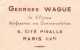 LETTRE & AUTOGRAPHE : GEORGES WAGUE De L'OPÉRA / PROFESSEUR Au CONSERVATOIRE - PARIS / 29 MARS 1920 (al918) - Actors & Comedians